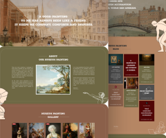 WooCommerce Museum Painting Website Landing Page